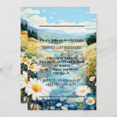 Prachtig lentetijd weide verjaardagsfeest kaart (Voorkant / Achterkant)