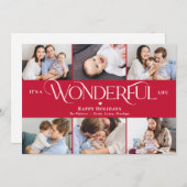 Prachtig Leven BEWERKBARE KLEUR Kerst Foto Kaart (Voorkant / Achterkant)