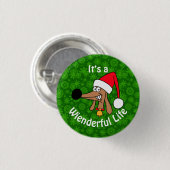 Prachtig Leven Dachshund Knop Ronde Button 3,2 Cm (Voorkant /achterkant)