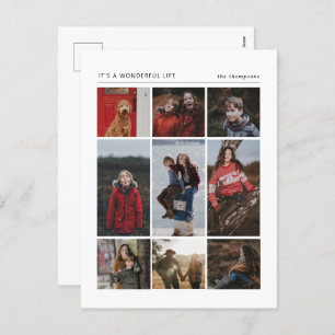 Prachtig leven Multi-Photo vakantie Briefkaart