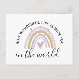 Prachtig leven positieve affirmatie regenboog briefkaart