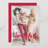 Prachtig leven rode kerstkaart (Voorkant / Achterkant)