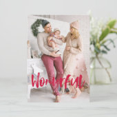 Prachtig leven rode kerstkaart (Staand voorkant)