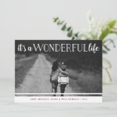 Prachtig leven vakantiefoto feestdagenkaart (Staand voorkant)