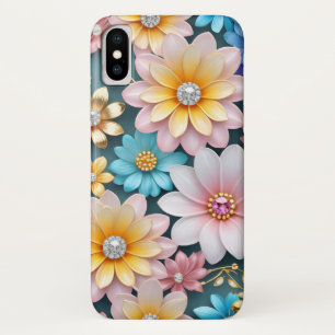 Prachtig Levendig Pastel Bloemenmotief met Pareltj Case-Mate iPhone Case