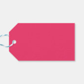 Prachtig Levendig Violet Fuchsia Bloemmotief Cadeaulabel (Achterkant Horizontaal)