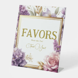 Prachtig Lila Vineyard Vrijgezellenfeest Favoriete Reclamebord Met Voetstuk