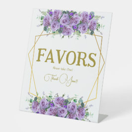 Prachtig Lila Vineyard Vrijgezellenfeest Favoriete Reclamebord Met Voetstuk