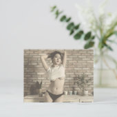 Prachtig! Lingerie Model briefkaart fotografie (Staand voorkant)
