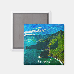 Prachtig Madeira Portugal Coastal Uitzicht Magneet