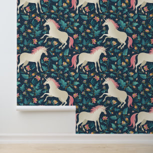 Prachtig Magical Unicorn Pattern Behang