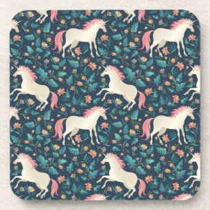 Prachtig Magical Unicorn Pattern Bier Onderzetter