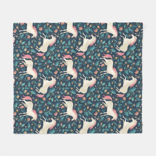 Prachtig Magical Unicorn Pattern Fleece Deken (Voorkant (Horizontaal))
