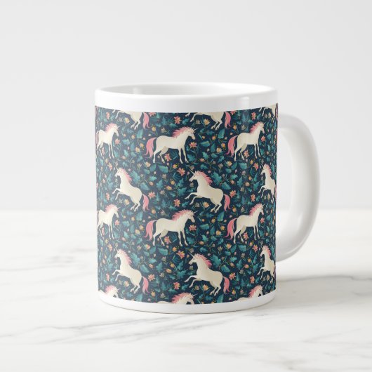 Prachtig Magical Unicorn Pattern Grote Koffiekop (Voorkant rechts)