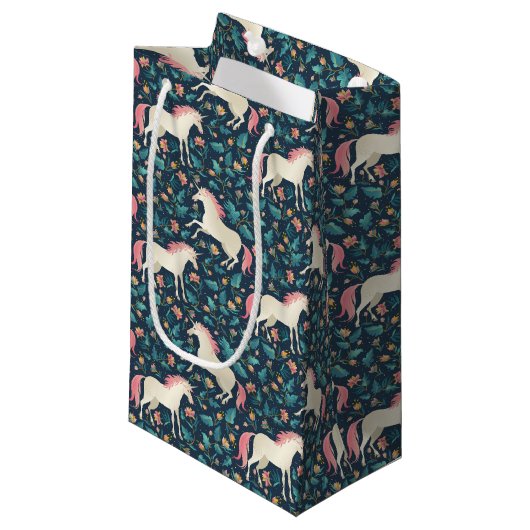 Prachtig Magical Unicorn Pattern Klein Cadeauzakje (Voorkant Gekanteld)
