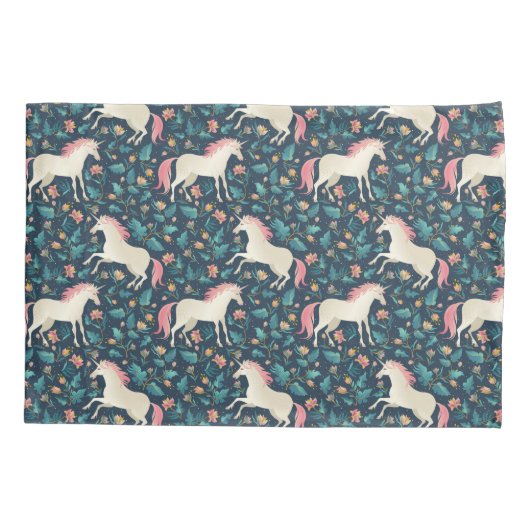 Prachtig Magical Unicorn Pattern Kussensloop (Achterkant-Links)