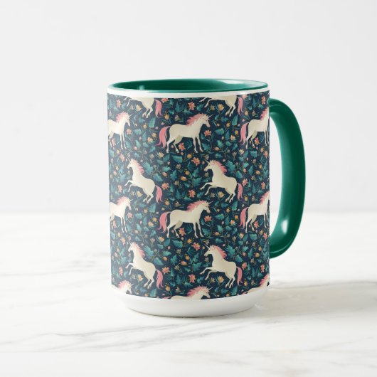 Prachtig Magical Unicorn Pattern Mok (Voorkant rechts)