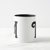 Prachtig Magisch Lettertype Letter Monogram Beginl Mok (Midden)