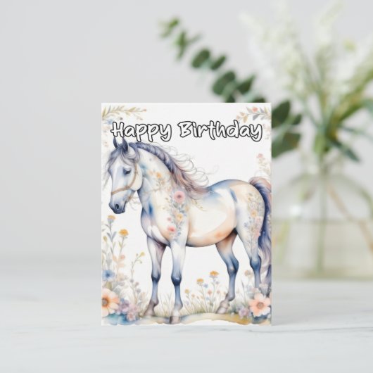 Prachtig Majestueus Paard Briefkaart (Staand voorkant)