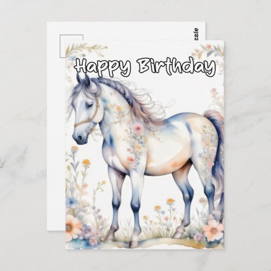 Prachtig Majestueus Paard Briefkaart (Voorkant / Achterkant)