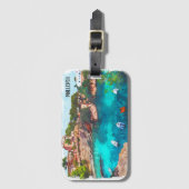 Prachtig Mallorca Spanje Balearen eiland Bagagelabel (Voorkant (verticaal))