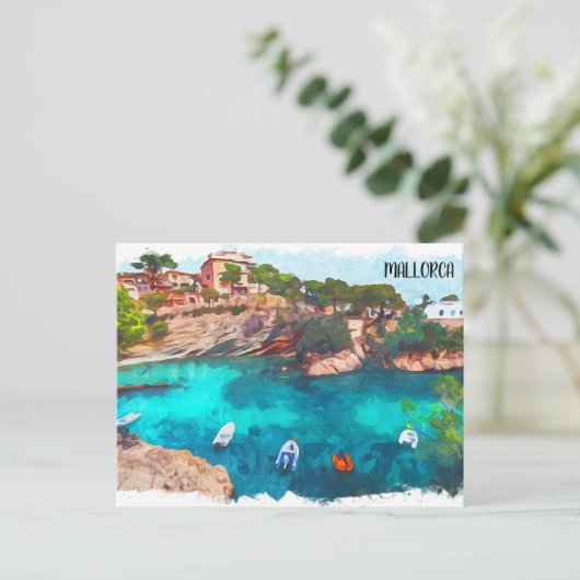 Prachtig Mallorca Spanje Balearen eiland Briefkaart (Staand voorkant)