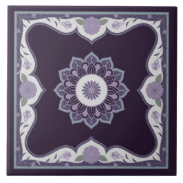 Prachtig mandala scroll design tegeltje