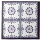 Prachtig mandala scroll design tegeltje (Voorkant)