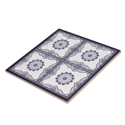 Prachtig mandala scroll design tegeltje (Zijkant)