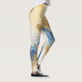 Prachtig marmeren ontwerp leggings (Rechts)