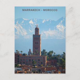 Prachtig Marokko rood Marrakech Atlas gebergte Briefkaart