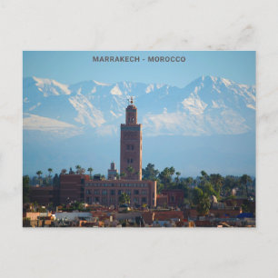 Prachtig Marokko rood Marrakech Atlas gebergte Briefkaart