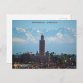 Prachtig Marokko rood Marrakech Atlas gebergte Briefkaart (Voorkant / Achterkant)
