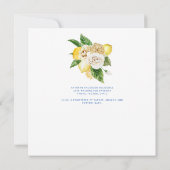 Prachtig mediterraan bloemig Vrijgezellenfeest Kaart (Achterkant)