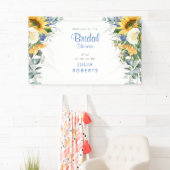 Prachtig mediterraan bloemig Vrijgezellenfeest Spandoek (Insitu)