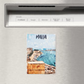 Prachtig mediterraan eiland Uitzicht Magneet (Insitu (Vaatwasser))