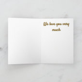 Prachtig meer en dok bij zonsopgang bedankkaart (Binnen)