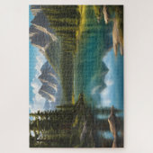 Prachtig meer met reflecties legpuzzel (Verticaal)