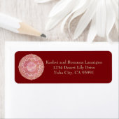 Prachtig Mehndi retour adres label (Insitu)