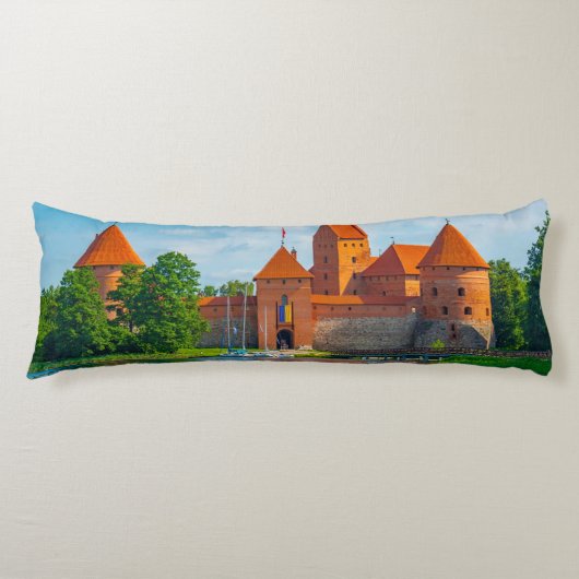 Prachtig middeleeuws kasteel aan Blue Lake Lichaamskussen (Voorkant)