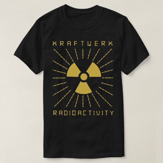 Prachtig model Duits Kraftwerk Band geeft muziek T-shirt (Design voorkant)
