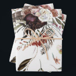 Prachtig modern bloemmotief cadeau inpakpapier vel<br><div class="desc">Een prachtig modern bloemenpatroonontwerp zal een uitstekende cadeauviering creëer. Ideaal voor bruiloften,  vrijgezellenfeesten,  verjaardagen en meer.</div>