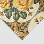 Prachtig modern geel rose Collectie Tissuepapier (Detail)