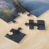 Prachtig modern sneeuw winter landschap legpuzzel (Zijkant)