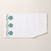 Prachtig Modern snoepjes schedel Blauw Roze Wit Bad Handdoek (Handdoek)