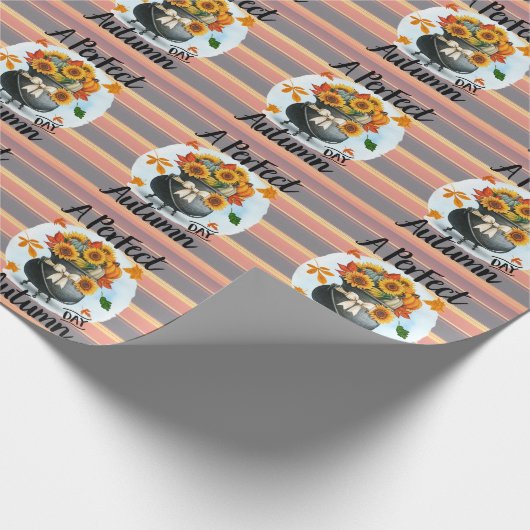 Prachtig modern Thanksgiving herfst Collectie Cadeaupapier (Hoek)