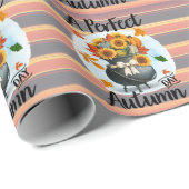 Prachtig modern Thanksgiving herfst Collectie Cadeaupapier (Rol Hoek)