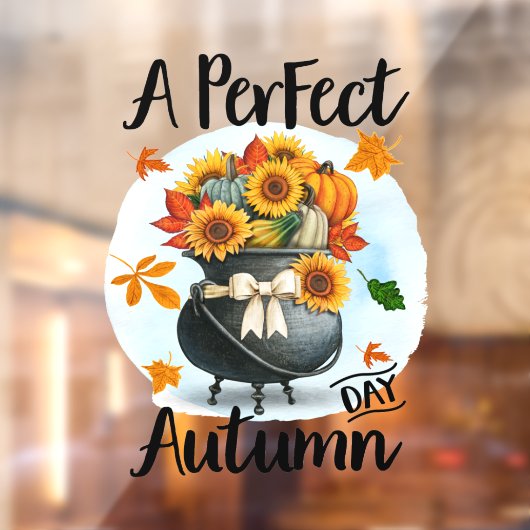 Prachtig modern Thanksgiving herfst Collectie Raamsticker (Vel 2)