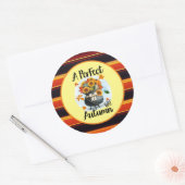 Prachtig modern Thanksgiving herfst Collectie Ronde Sticker (Envelop)