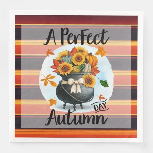 Prachtig modern Thanksgiving herfst Collectie Servet (Voorkant)